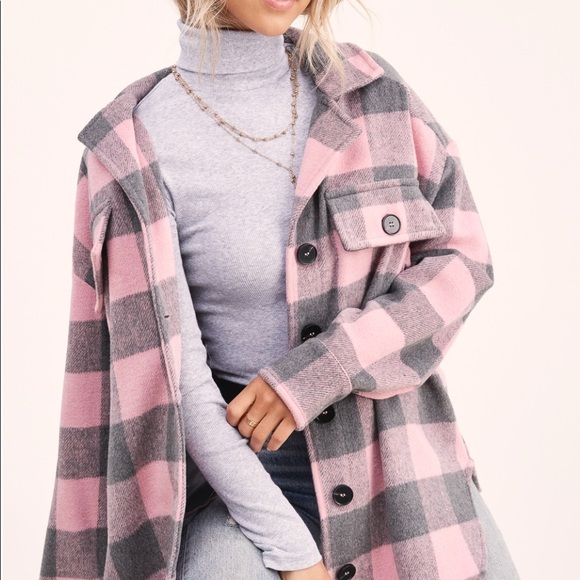 Pink oversized shacket - Picture 3 of 3